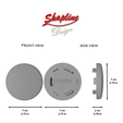 schéma-Snoname-3.png Customizable wheel center cap 70mm (STL)