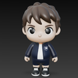 12-a1.png Chibi Yoichi Isagi-Inspired Striker | Fan Art Anime Soccer 3D Character Model
