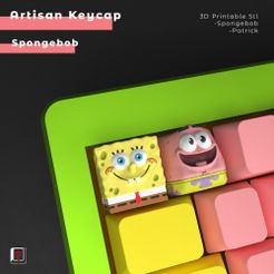 1.jpg Artisan Keycap - SpongeBob - Mechanical Keyboard