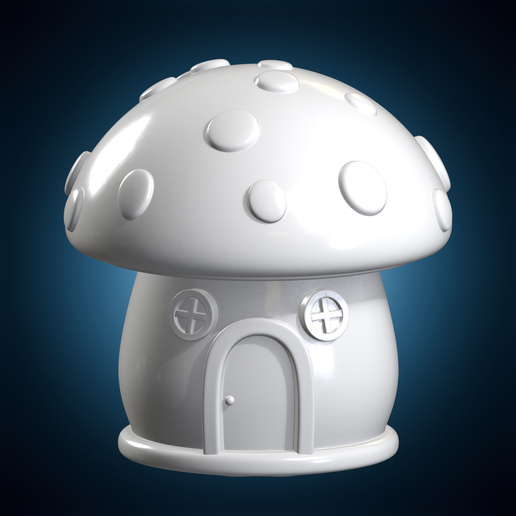 Mushroom House Fantasy Home 3D Print Model
