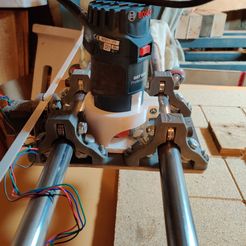 H1.jpg STL file Holder clamp for Bosch GKF-600・Model to download and 3D print