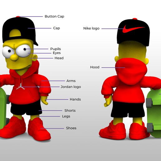 bart-simpson-urban-vibes-foto-13.jpg 🛹 Bart Simpson Urban Vibes - (Full Multipart / 3MF)