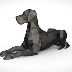 1.jpg STL file great dane lying・3D printable model to download