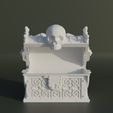 1.jpg Skull Treasure Box Dice Box Pattern 3D print model