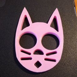 IMG_20180302_215939.jpg Бесплатный STL файл Cat Keychain (No Ear Grooves)・Модель 3D-принтера для скачивания