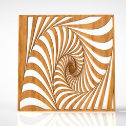 норм-свет.531.jpg Wall Decor: "Optical spiral" Minimalist, modern art 3D STL Model for CNC Router - Turn Wood into Mesmerizing Art. Trend 2024 Wall panel.