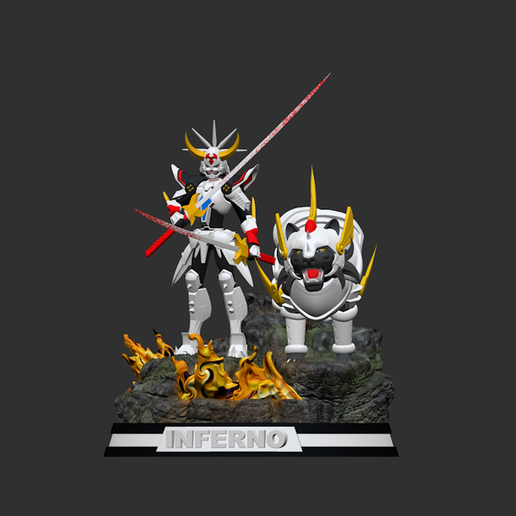 🗡️ YOROIDEN SAMURAI TROOPERS - RYO INFERNO・ 3D File for