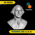 George-Washington-Personal.png 3D Model of George Washington - High-Quality STL File for 3D Printing (PERSONAL USE)