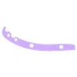 BACKSPACER_FLAT.stl SPYDERCO TENACIOUS BACKSPACER V2 FLAT