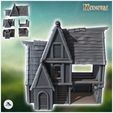 2.jpg Medieval house with large open interior barn (11) - Medieval Gothic Feudal Old Archaic Saga 28mm 15mm RPG