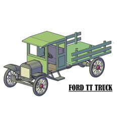 F-1-2.jpg Файл STL FORD TT TRUCK・Шаблон для 3D-печати для загрузки