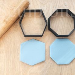 CC_cookie01.jpg Cookie cutter hexagon shapes, 2 shapes