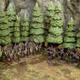 pine-trees-scene-background-2.png PINE OR FIR TREES FOR TABLETOP WARGAMING SCATTER TERRAIN OR SCENERY- NO SUPPORTS NEEDED!