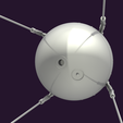 10.png Sputnik - 1 for SLA printers 3D print model