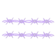 Alambre de pua v1.stl Barbed Wire Decoration - 2D Art