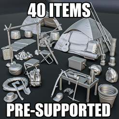 002.png Archivo 3D Pack Diorama de camping・Diseño de impresora 3D para descargar