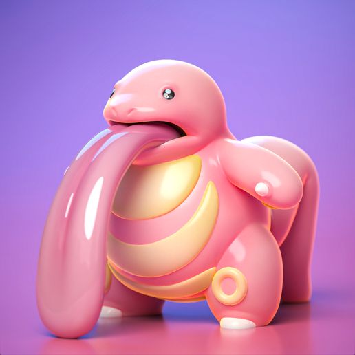 High Quality Lickitung Miniature - 3D Printable STL Model For Tabletop Gaming and Display 3D model preview