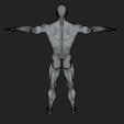 8.png Male Muscular Body Base | T-Pose