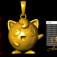 112.png Jigglypuff Pokemon Pendant