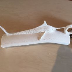0186268ecf5ade6e7dc3785f7bcce754517dc21aa7.jpg Free 3D file Floating Marlin Key Chain・3D print object to download