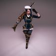 Caitlyn Rifle Arcane Saison 2 (League of Legends) Enforcer Teaser Modèle 3D pour cosplay
