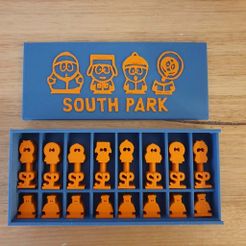 20201026_073831.jpg STL-Datei South Park Chess Set kostenlos・3D-Druckvorlage zum Herunterladen