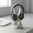 naestudiolab-20251204-0002.jpg Minimal Headphone Stand - Modern Desk Organizer | 3D Printable