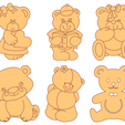 2020-04-25-4.png Laser Cut Vector Pack - 45 Children's Bears Figures