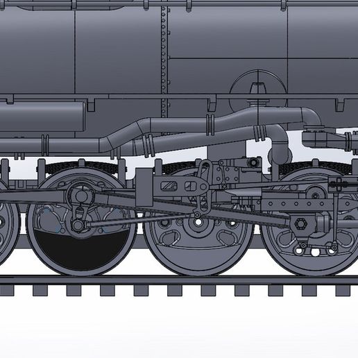 Front_Engine_Close_Up_display_large.jpg STL-Datei 4-8-8-4 Big Boy Locomotive kostenlos・Design für 3D-Drucker zum herunterladen, RaymondDeLuca