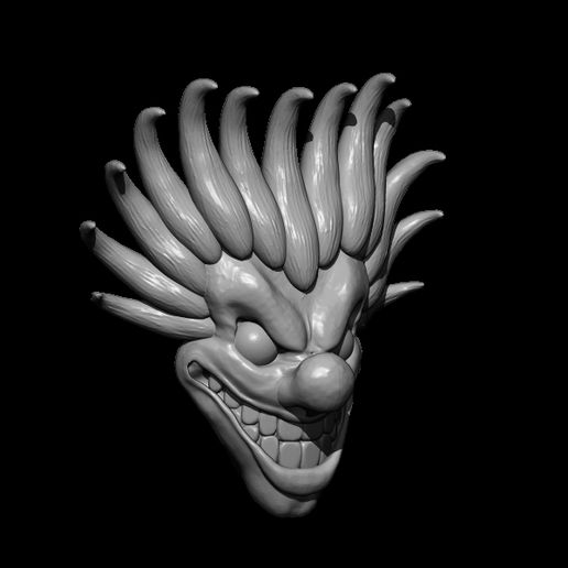 mascara joker l.jpg Dekorative Clownsmaske Terror