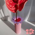 3D-PRINTABLE-FLOWER-TABLE-VASE-TOP-by-qbed-0.jpg VASE DE TABLE EN PLASTIQUE POUR FLEURS