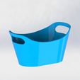 cesta1.png Basket with handles for storage, organization and arrangement