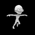 Swimmer-Cartoon-Character.7.jpg Swimmer Cartoon Character 3D Printable Model
