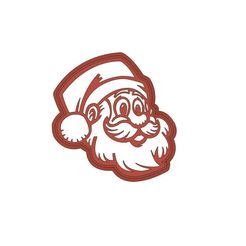 Emporte-piece-cutter-Tête-père-noel.jpg EMPORTE-PIÈCE COOKIE CUTTERS tete pere noel + Tampon