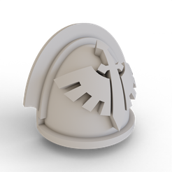 Assault-Intercessor-Pad-Dark-Angels-m41-Standard-0000.png STL file Primaris Assault Intercessor Pads (Dark Angels m41)・3D printing template to download