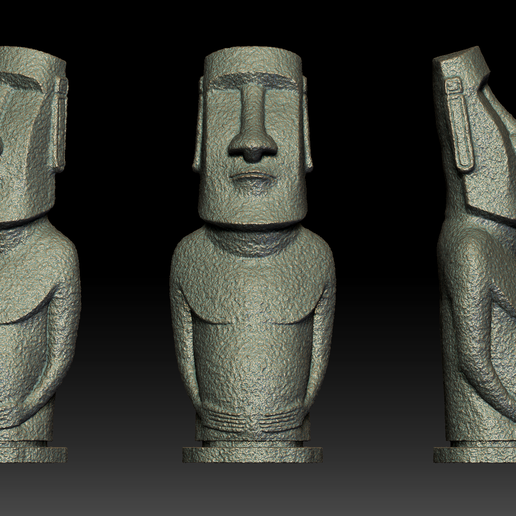 🗿 Moai statue - Easter Island 3D print model・ STL File for