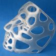 Polygon Mask - Voronoi Style (single walled, thicker and flat bottom)