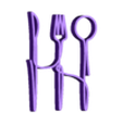 One_Line_Art_Cutlery v1.stl One-Line-Art cutlery / Decoration or gift for the kitchen