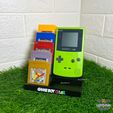 w7.jpg 5xゲームカートリッジホルダー付きゲームボーイカラスタンド