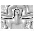 Double-Panel-wave-wall-art-sculpter-08.jpg Mirrored organic sculpture wall art relief panel 3D print model
