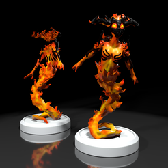 FirePose1005_Camera-2.png Archivo STL Elemento de fuego (Pose 2)・Objeto imprimible en 3D para descargar