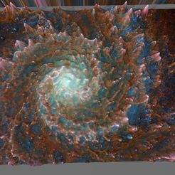 Phantom-galaxy.jpg STL file James Webb phantom galaxy picture 3D software analysis・Model to download and 3D print