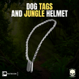 8.png Dog Tags and Jungle Helmet for action figures