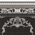Wireframe-Mid-Boiserie-Classic-Panels-03-9.jpg Fichier 3D Boiserie Classique Panneaux et Artisanat Décoratif Bois 03・Design pour imprimante 3D à télécharger, Caspian3DWorld
