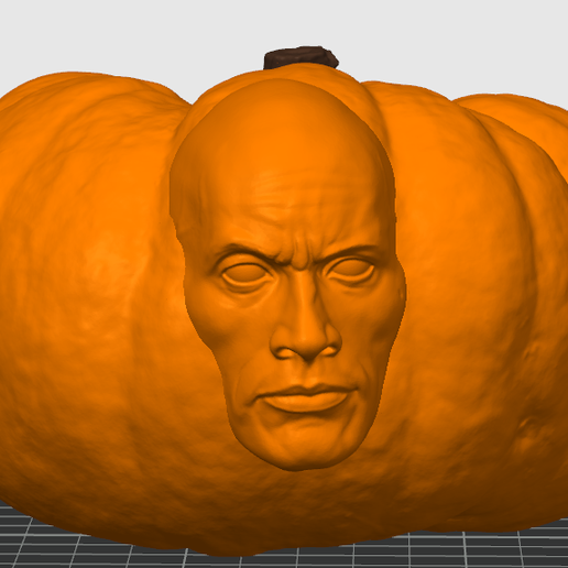 The Rock Pumpkin - 3D model önizlemesi