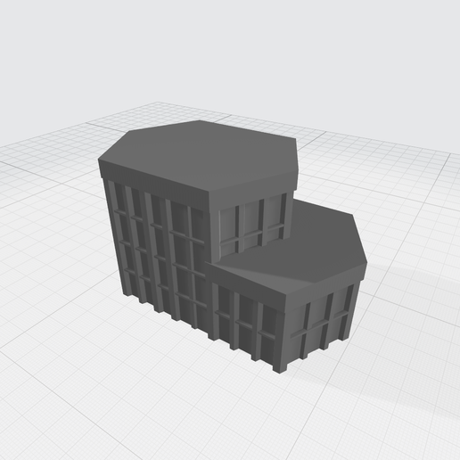 Hex13sample.png 14 Buildings Mechwarrior / Battletech Hex-based City Set