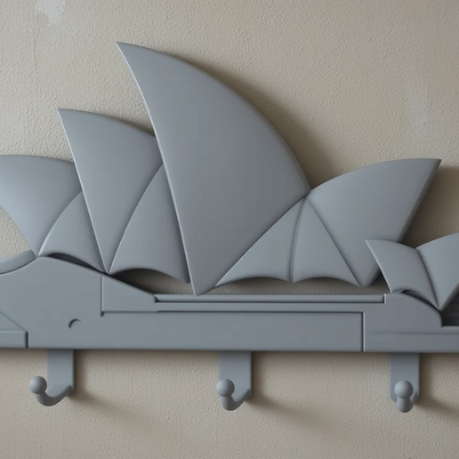 Sydney Opera House Icon Hook Decorative Wall Mounted Organizer