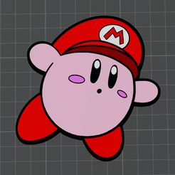 Untitled-2.jpg Descargar archivo 3D gratis Kirby Mario - Kirby・Modelo para la impresora 3D