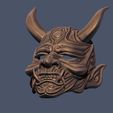 08.JPG Devil Mask-Hannya Mask-Samurai Mask-Satan mask for cosplay 3D print model