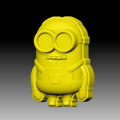 MinionKevin.jpg STL file MINION SOLID SHAMPOO AND MOLD FOR SOAP PUMP・3D print object to download